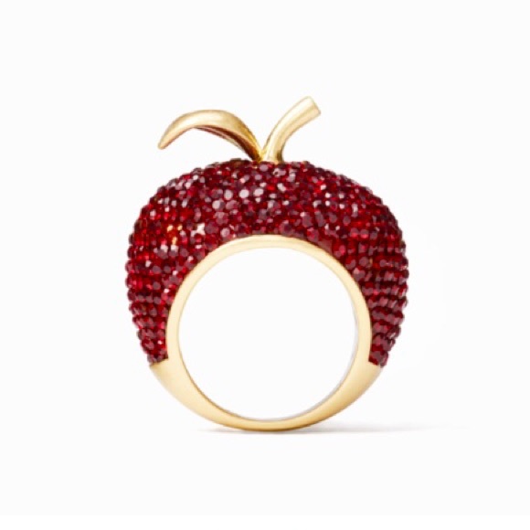 kate spade Jewelry - ❌SOLD❌NWT•Kate Spade•Crystal Apple Cocktail Ring